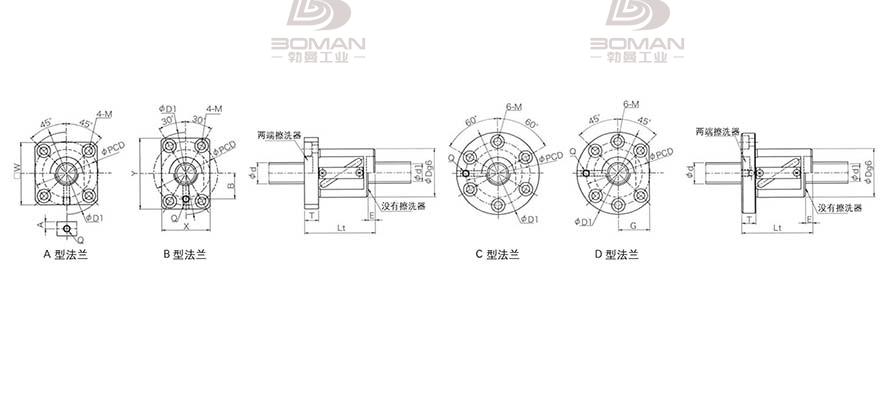 KURODA GR2820DS-DAPR 黑田丝杆替换尺寸图片