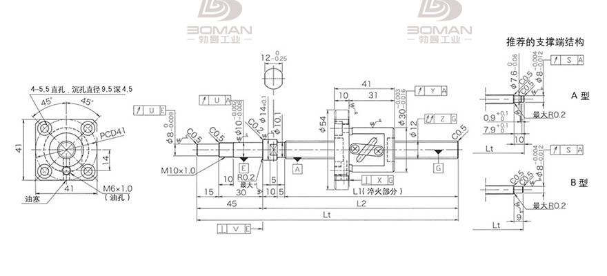 KURODA GP1204DS-AAPR-0400B-C3S 日本黑田丝杆怎么装珠子
