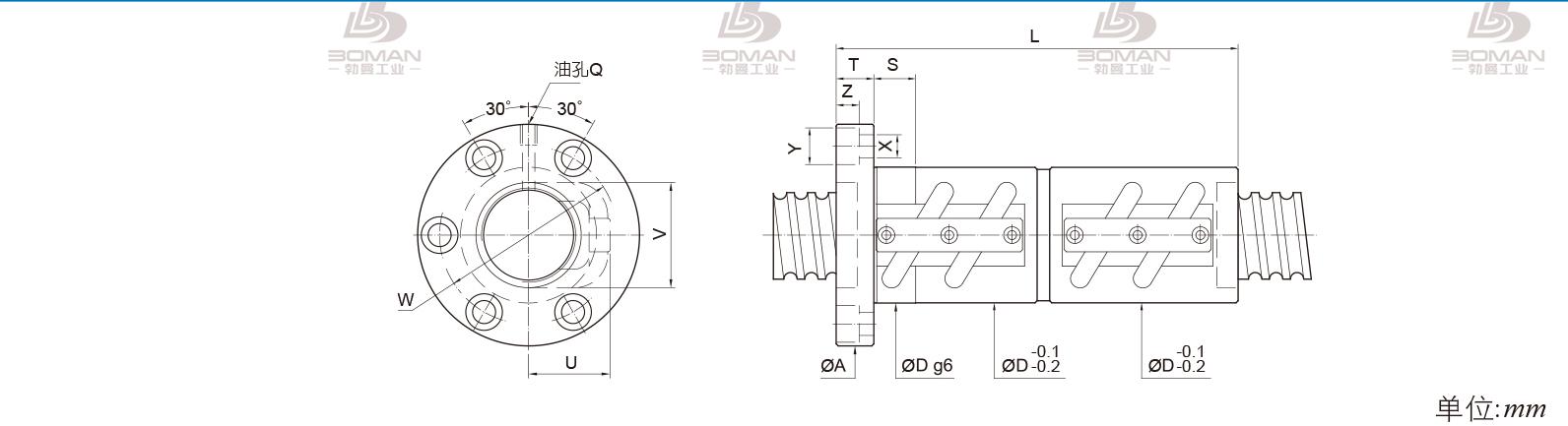 PMI FDVC-5005-4.5 pmi滚珠丝杆的轴环作用